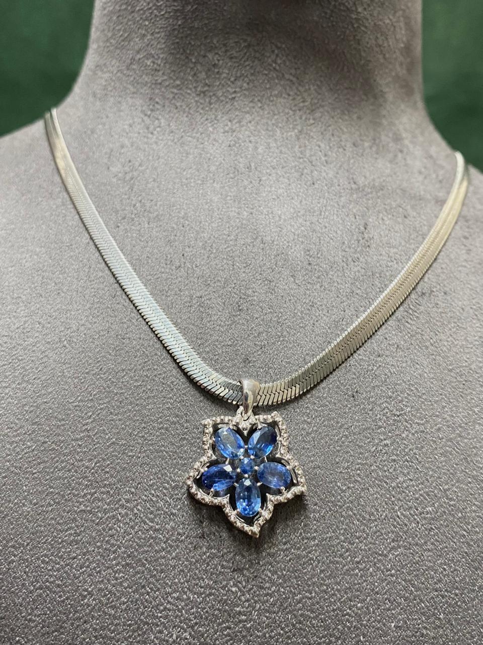 Elegant Blue Sapphire Pendant for Women | Premium Gemstone Jewelry