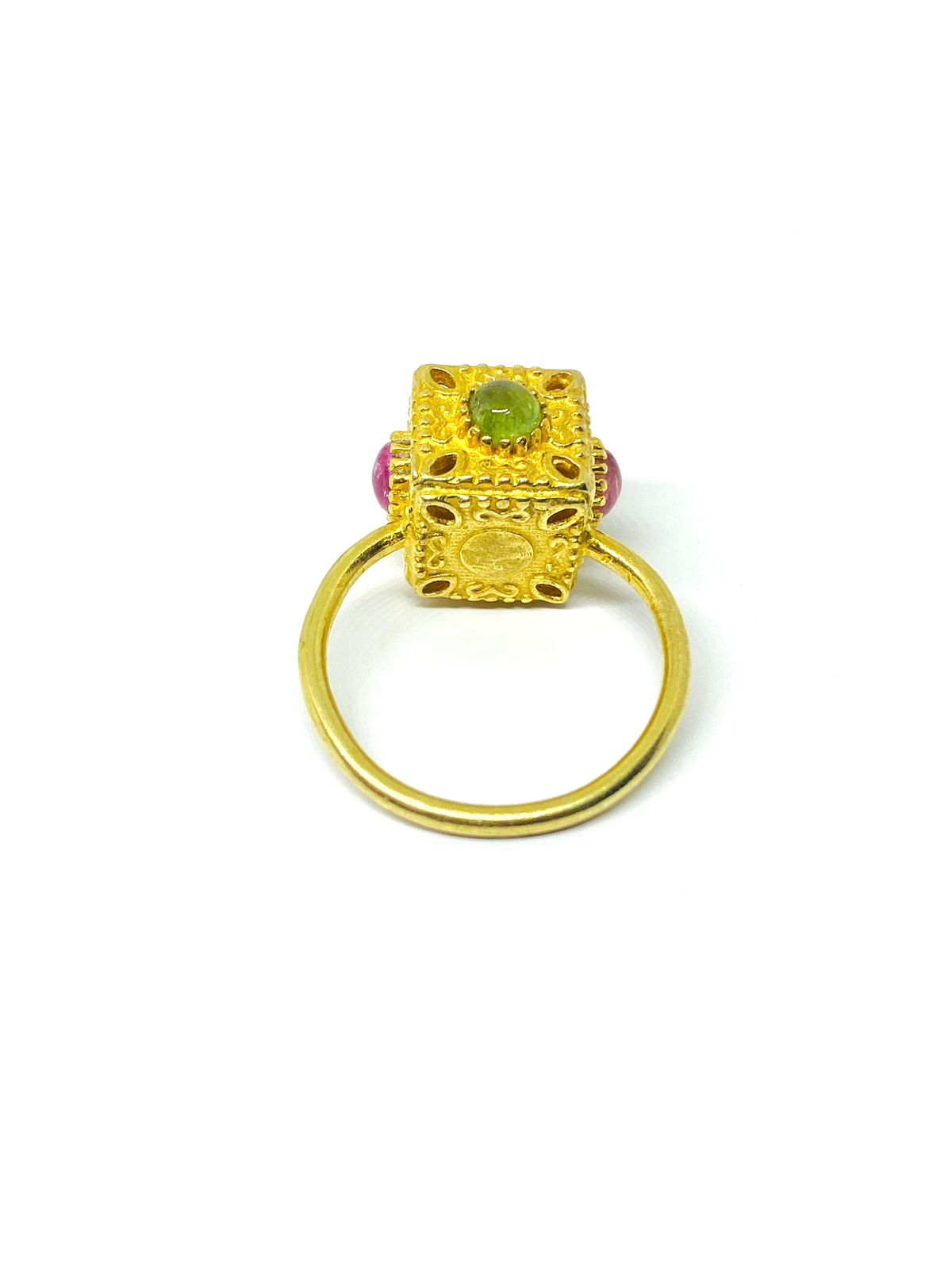 Beautiful Natural Tourmaline Gemstone Ring – Handmade Ring for Women - Image 3