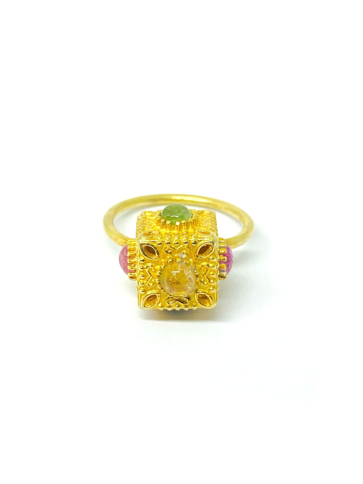 Beautiful Natural Tourmaline Gemstone Ring – Handmade Ring for Women