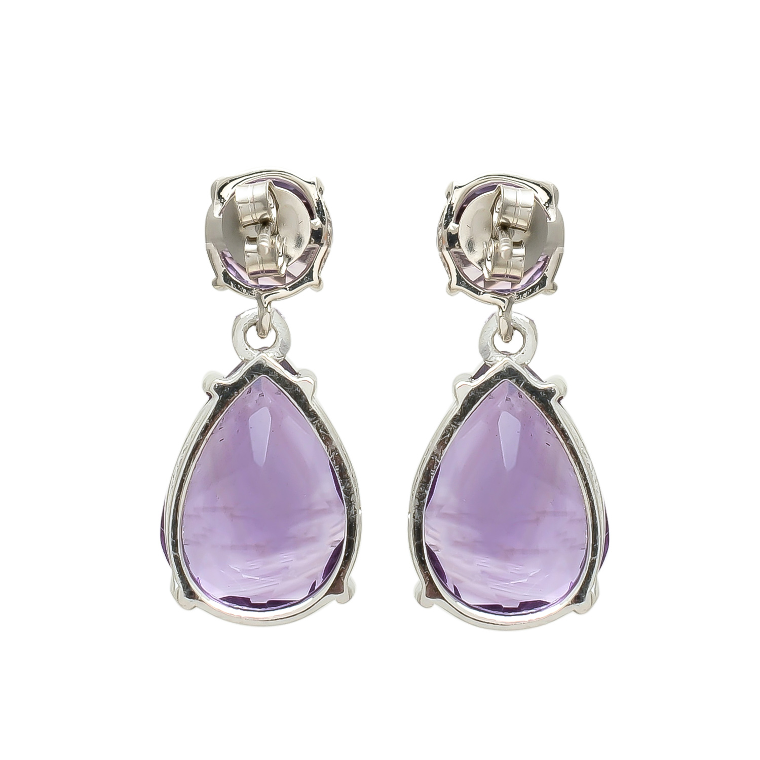 Elegant Amethyst Earrings Royal Purple Gemstone Beauty - Image 4