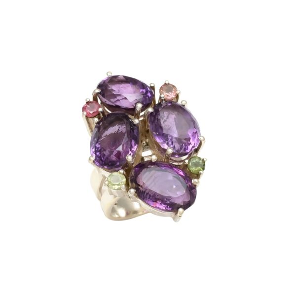 Amethyst Studded Ring