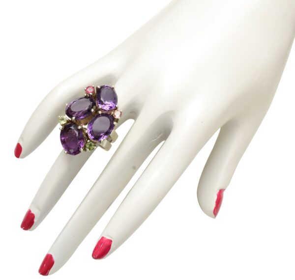 Amethyst Studded Ring - Image 4