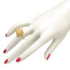 Sterling Rainbow Moonstone Ring - Image 3