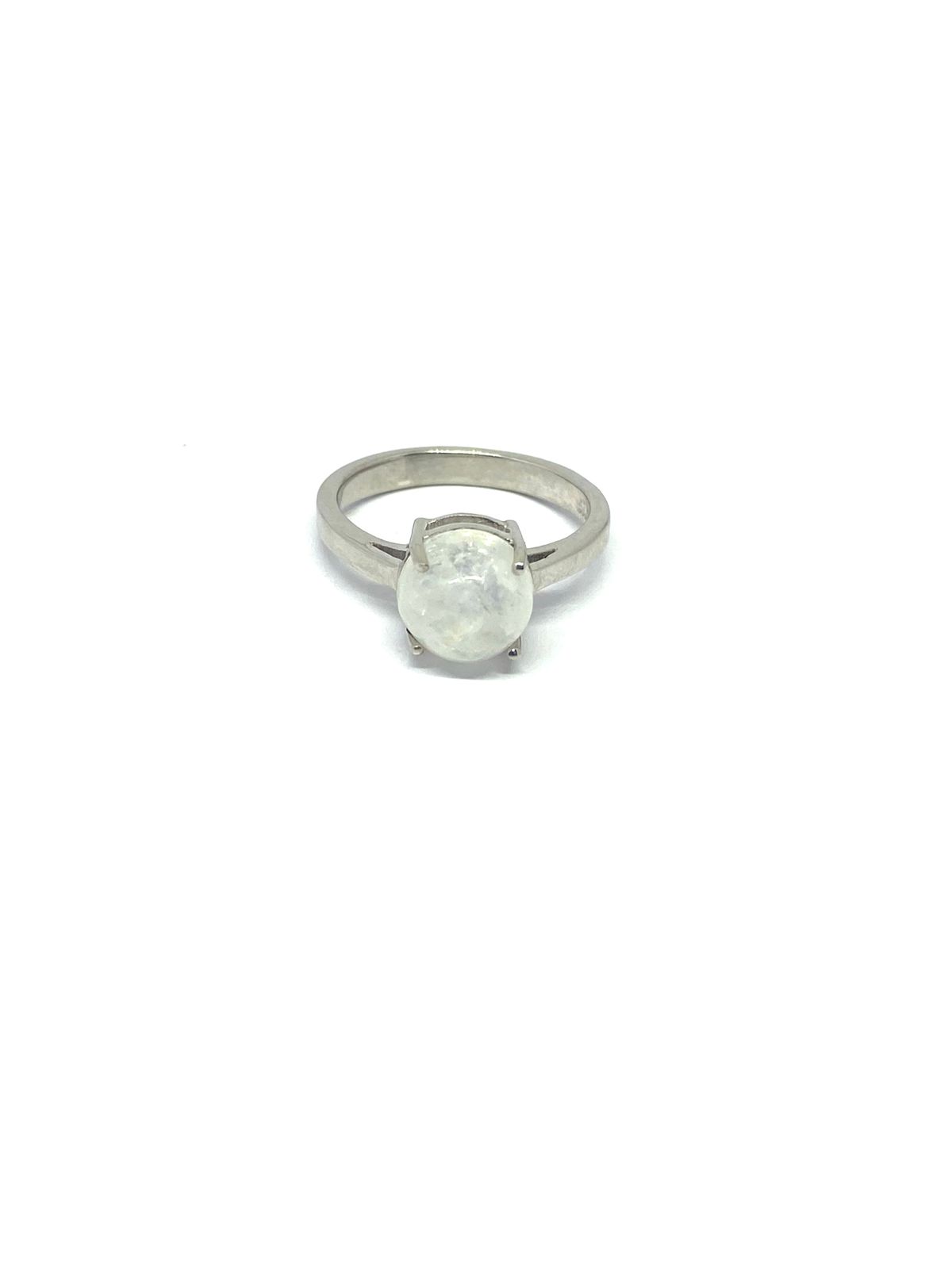 Classic Sterling Silver Moonstone Ring with Radiant Glow