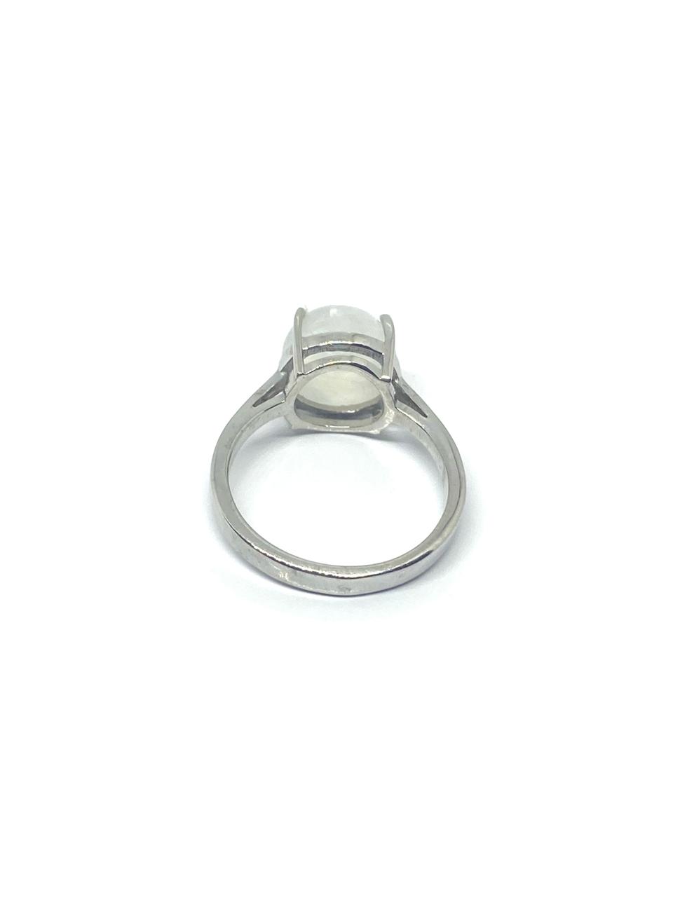 Natural Rainbow Moonstone Ring - Image 3