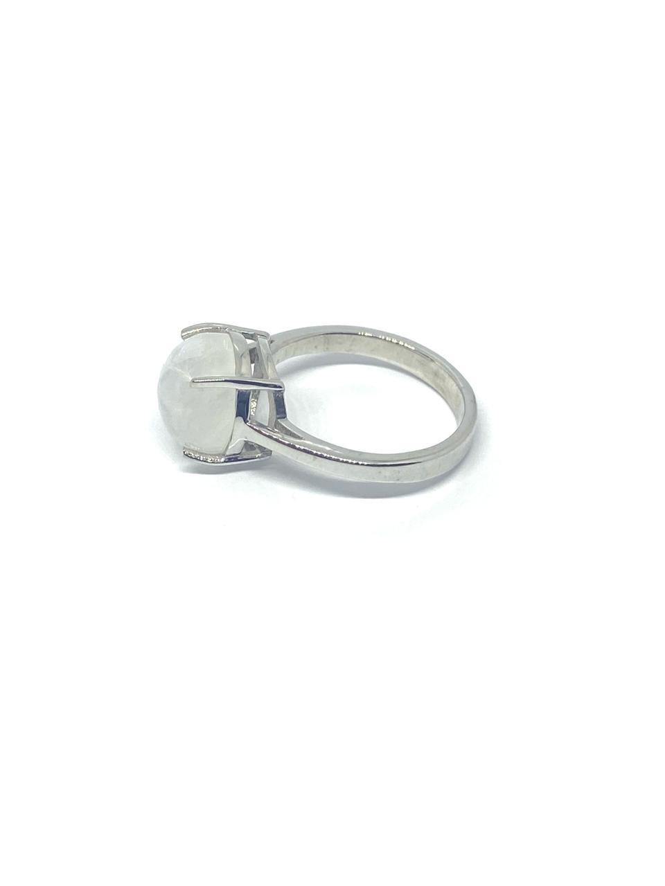 Natural Rainbow Moonstone Ring - Image 2